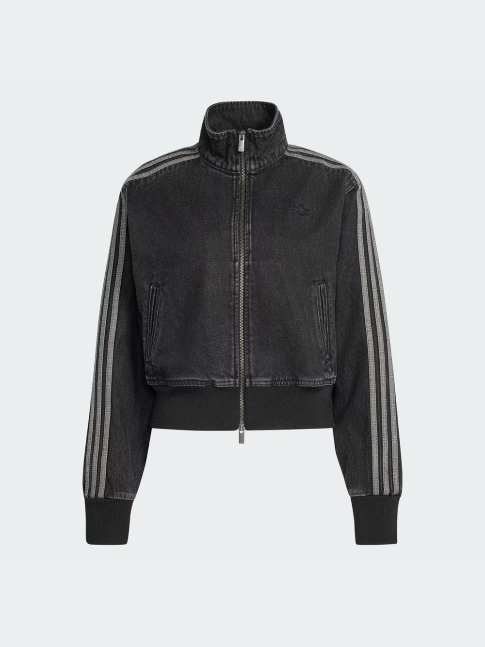 Adidas Black Denim Jacket - Picture 6 of 10